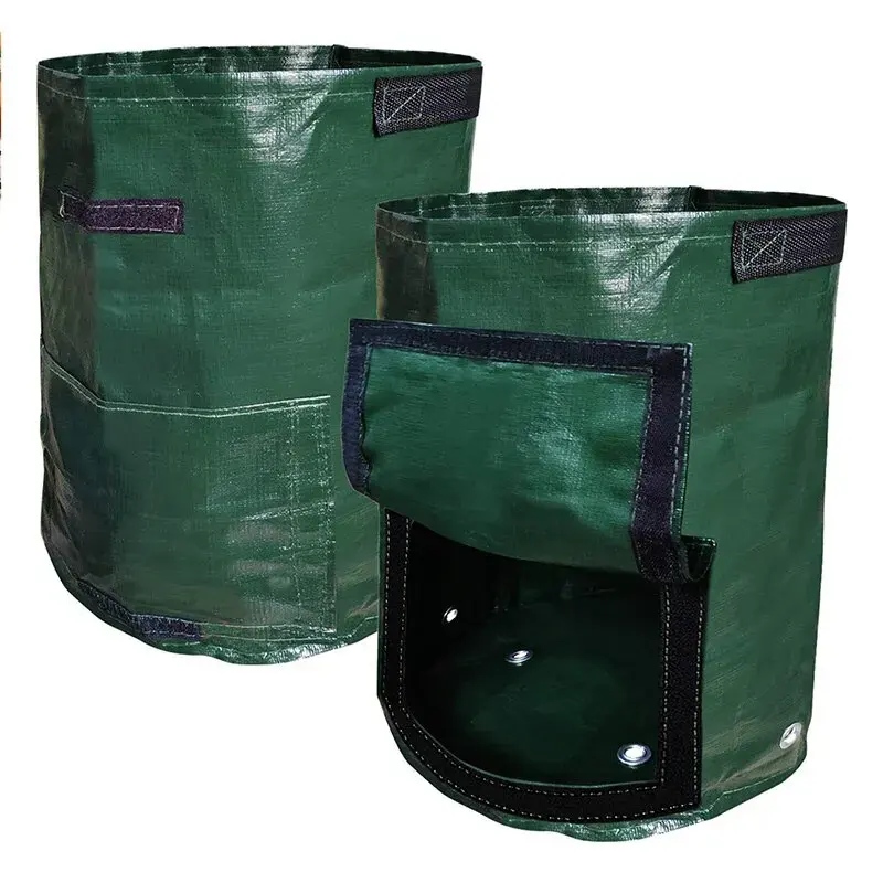 Grow Bags — 10-Gallon Green Six-Pack — product view