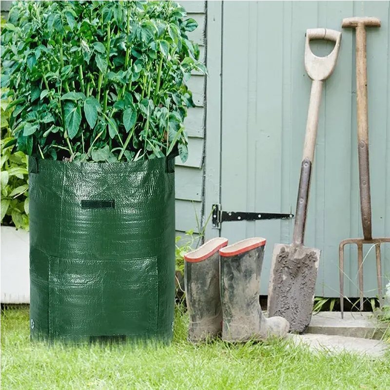 Grow Bags — 10-Gallon Green Six-Pack — detail view