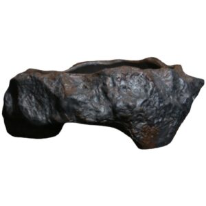 Planter Bowl — Charcoal Rock-Form Ceramic — product view