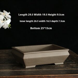Planter Pot — Stepped Clay Rectangle — product view