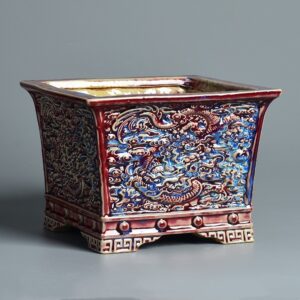 Planter Pot — Relief Dragon Ceramic — product view